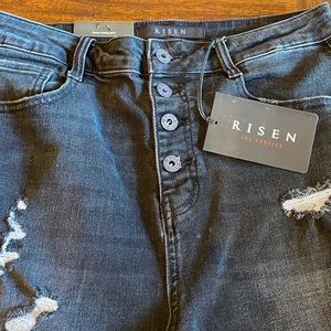 Risen Jeans HW distressed ankle skinny